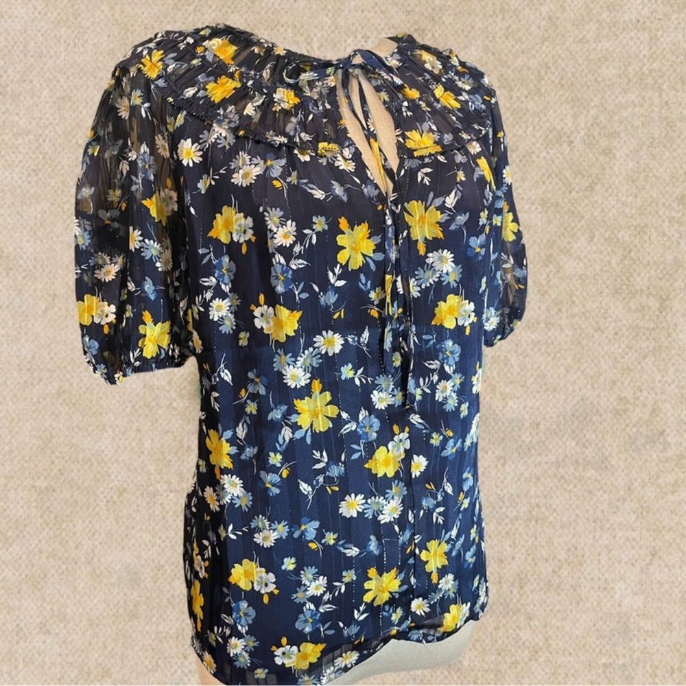 🎁Anthropologie Current Air Smocked Blouse - New🎁 - Picture 2 of 7